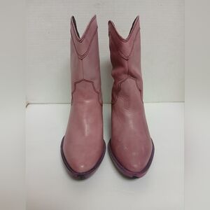 Mojo Moxy Women's Pink Short Cowboy Boots Size 10M